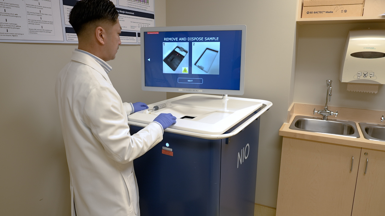 Detection and Isolation of Cancer in Prostate Biopsies Using Stimulated Raman Histology and Artificial Intelligence