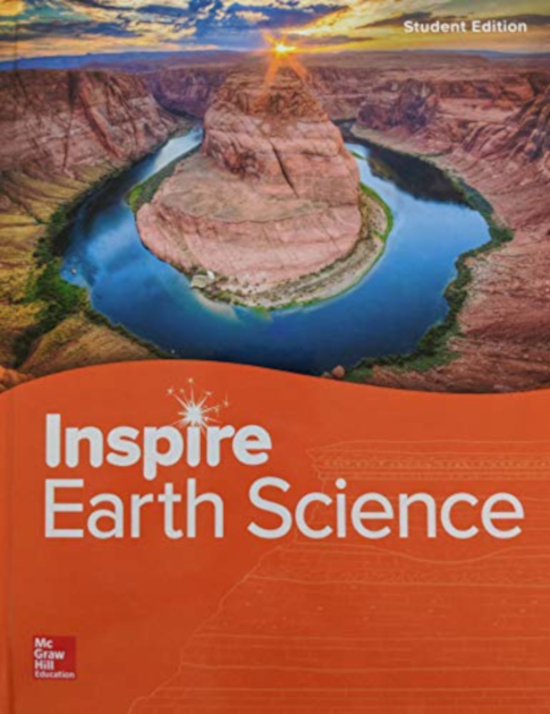 <em>Inspire Earth Science</em>, G9-12, Glencoe/McGraw-Hill School Pub ©2019.